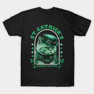 Saint Patrick's Day Cat Celebration T-Shirt